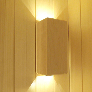 Светодиодный светильник для сауны, ольха. Фото №2