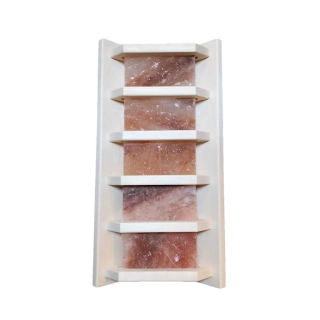 Абажур для бани с гималайской солью 5 плиток, Липа. Фото № 1