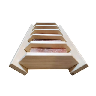 Абажур для бани с гималайской солью 5 плиток, Липа. Фото № 2