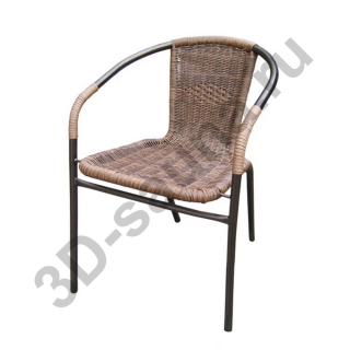 Плетеный стул из искусственного ротанга Асоль TLH-037AR3 Cappuccino. Фото №1