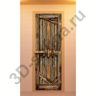 Дверь для сауны ALDO с фотопечатью 690х1890мм, Серия 