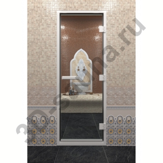 Стеклянная дверь DoorWood Хамам Прозрачное 190х80 (по коробке). Фото №1