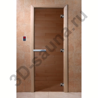 Дверь для саун DoorWood Бронза 190х60. Фото №1