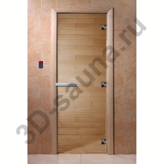 Дверь для саун DoorWood Прозрачное 180х60. Фото №1
