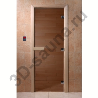Дверь для саун DoorWood Бронза 190х60. Фото №5