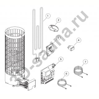 Harvia cilindro pc90 схема подключения