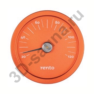 Термометр алюминиевый для сауны, RENTO облепиха. Фото №1