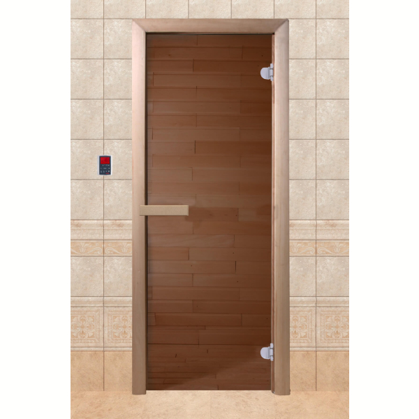Дверь для саун JUST A DOOR бронза 190х70. Фото № 1