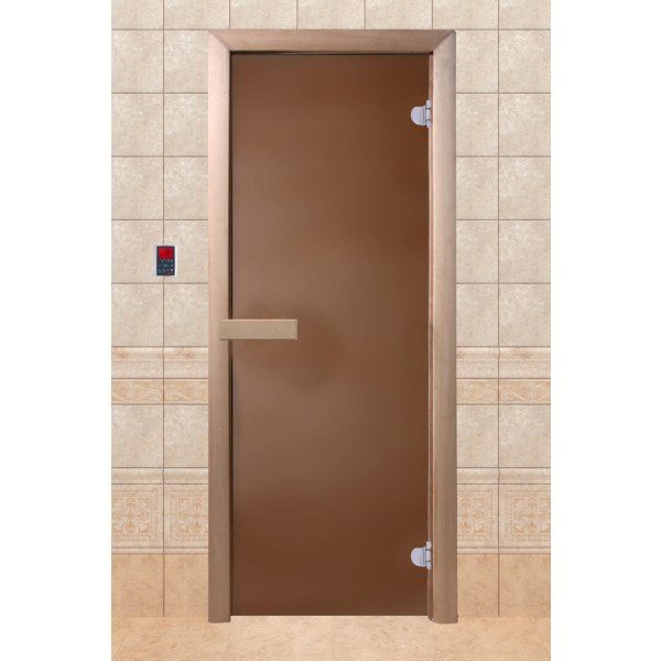 Дверь для саун JUST A DOOR бронза матовая 190х70. Фото № 1