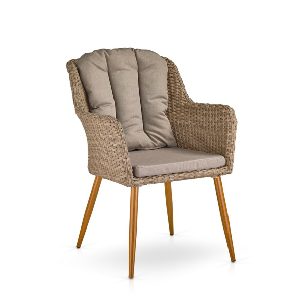 Комплект плетеной мебели T363B/Y363B-W65 Light Brown 4Pcs. Фото № 3