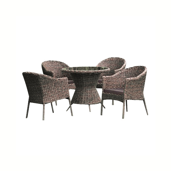 Комплект плетеной мебели из искусственного ротанга RT-A52 Brown 4Pcs. Фото № 1