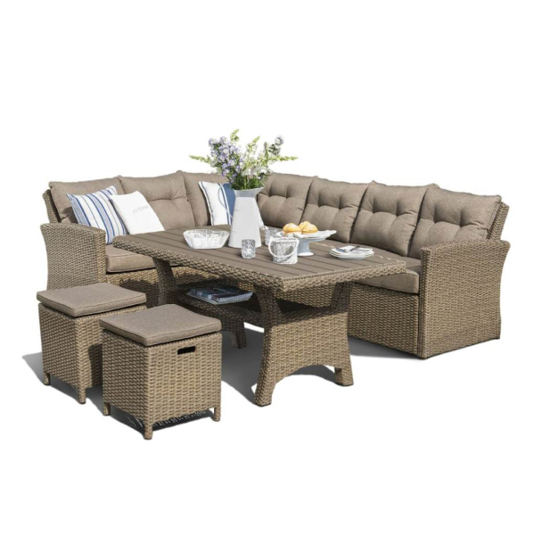 Комплект плетеной мебели из искусственного ротанга AFM-307B Beige. Фото № 1