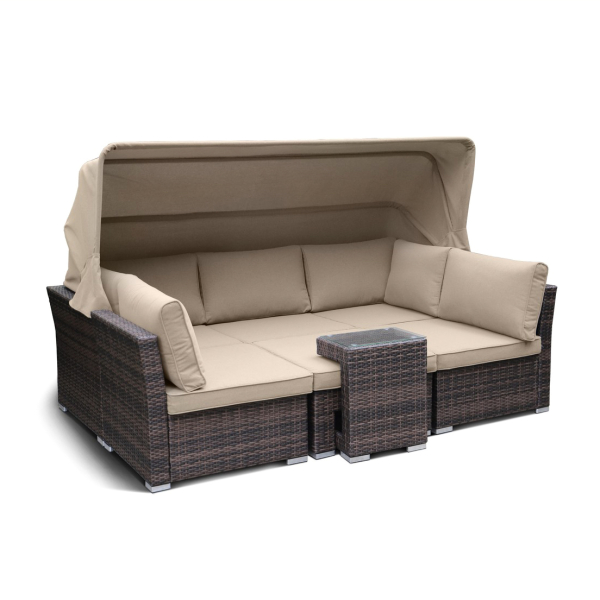 Комплект плетеной мебели из искусственного ротанга AFM-320B Brown. Фото № 2