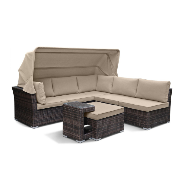 Комплект плетеной мебели из искусственного ротанга AFM-320B Brown. Фото № 1