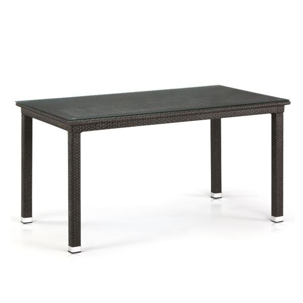 Плетеный стол из искусственного ротанга T256A-W53-140x80 Brown. Фото № 1