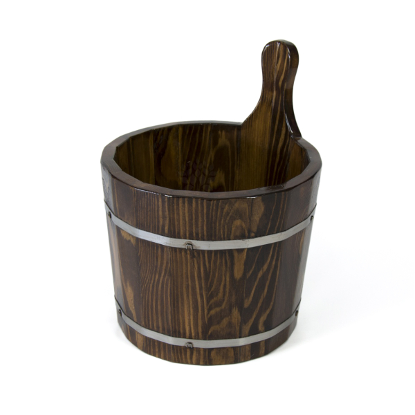 Ушат для бани BentWood 7 л. из лиственницы морёной. Фото № 1
