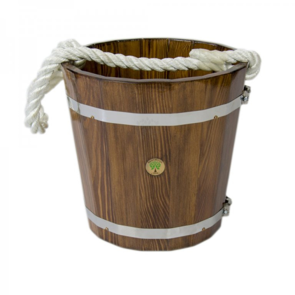 Ведро для бани BentWood лиственница морёная 12 л.. Фото № 1