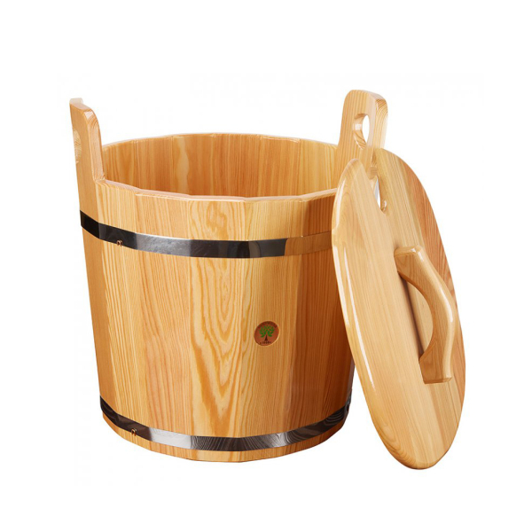 Запарник для бани BentWood лиственница натуральная (с крышкой) 22л. Фото № 2