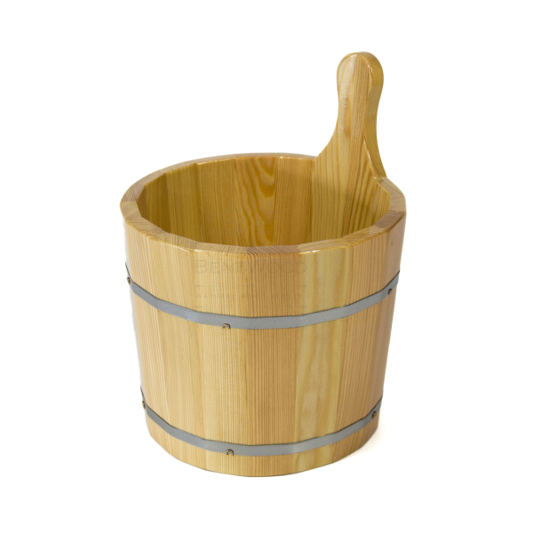 Ушат для бани BentWood 7 л. из лиственницы. Фото № 1