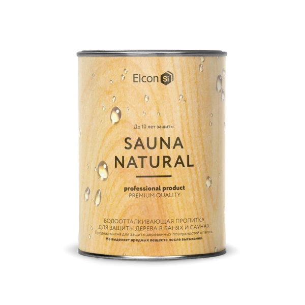 Пропитка для стен и потолков Elcon Sauna 0.9л. Фото № 1