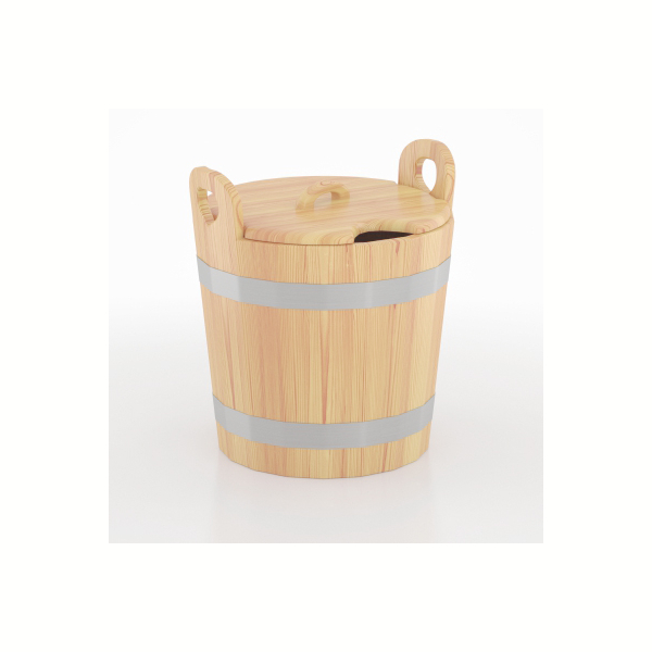Запарник для бани BentWood кедр натуральный (с крышкой) 22л. Фото № 3