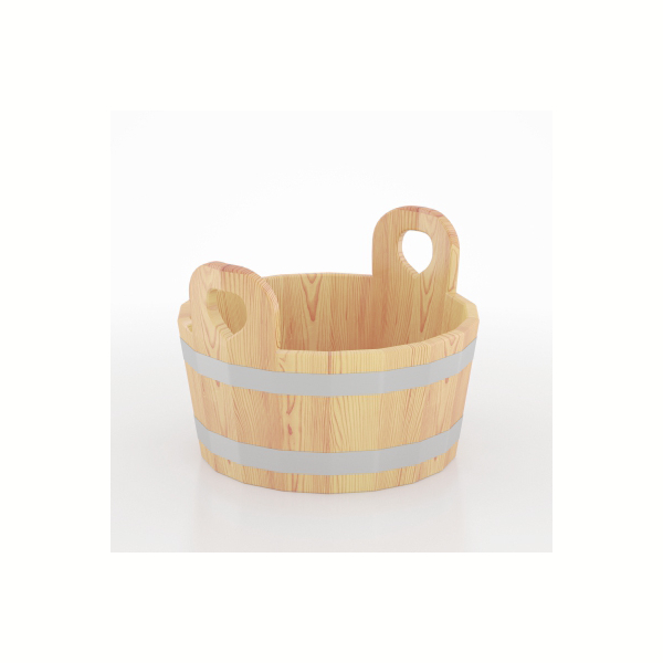 Шайка для бани BentWood кедр натуральный 15л. Фото № 3