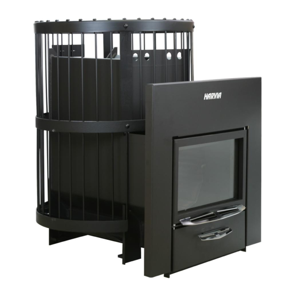 Дровяная печь для бани Harvia Legend 240 DUO black. Фото № 2