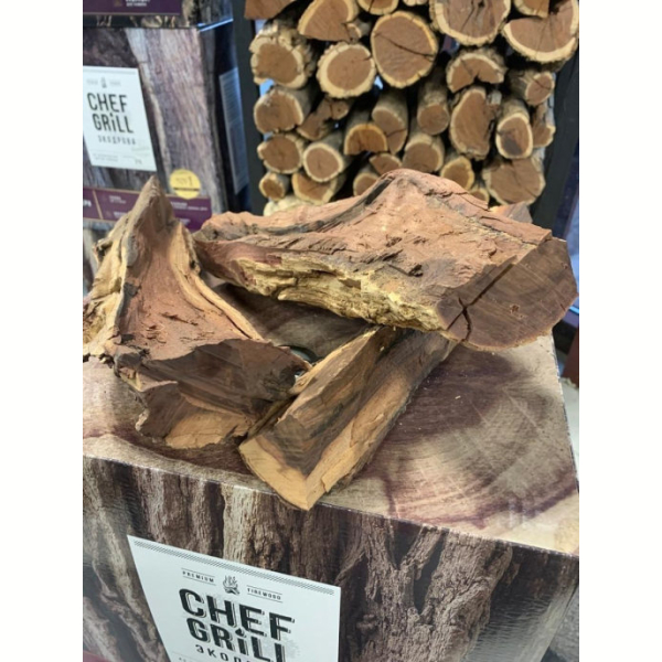 Дрова CHEF GRILL из дерева Мопане (Намибия) 8 кг для мангала, камина, бани, барбекю. Фото № 3