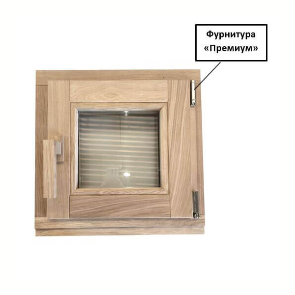 Окно DeLuxe Дуб, 50х60 см. Фото № 4