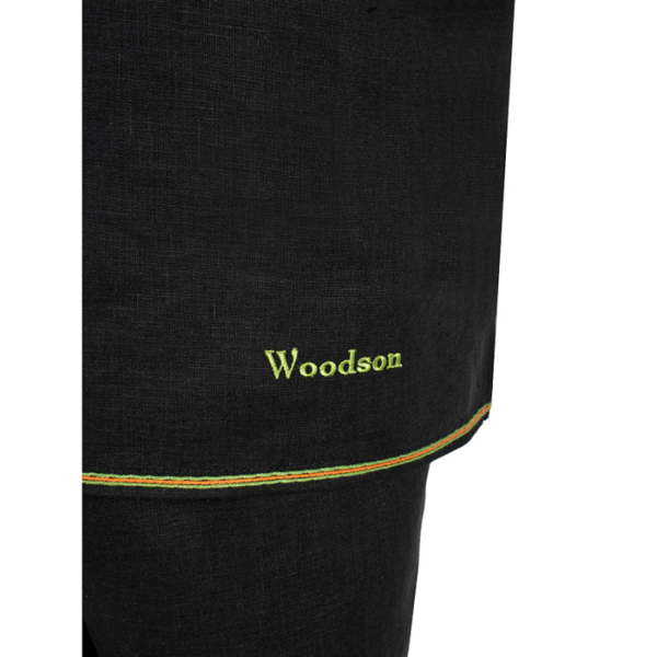 Комплект банщика Woodson, чёрный лён c цветной полосой (46-48). Фото № 4