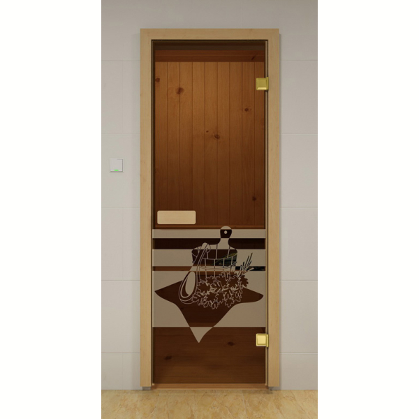 Дверь стеклянная Sauna Market 
