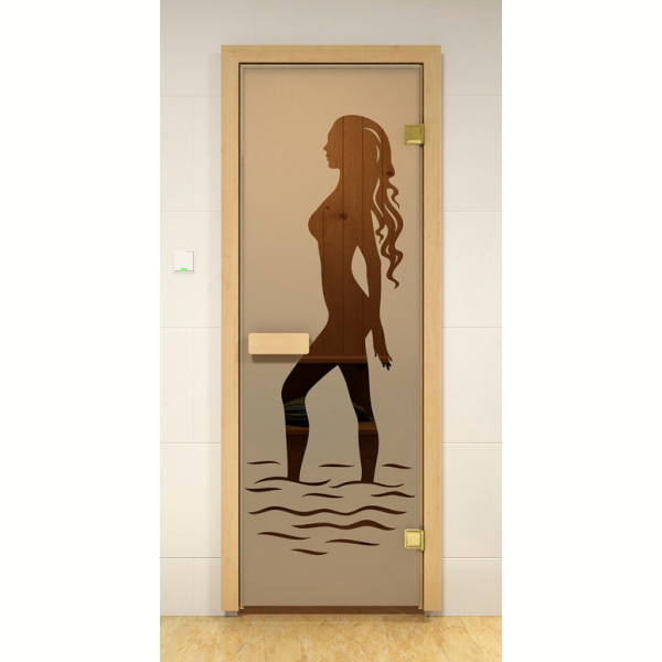 Дверь стеклянная Sauna Market 