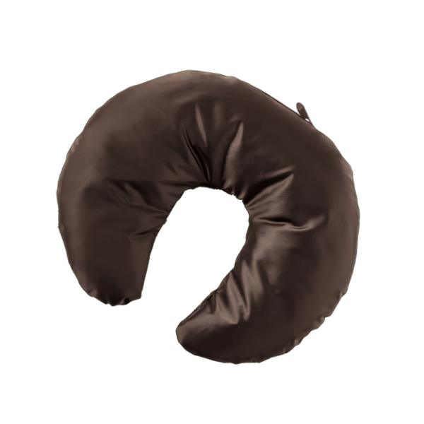 Подушка под голову второе дыхание Black Banya Light 30×30, цвет Коричневый (наполнитель лузга гречихи). Фото № 1