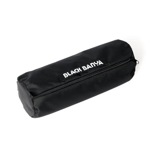 Валик для бани и сауны Black Banya непромокаемый 30х10 см (наполнитель лузга гречихи). Фото № 1