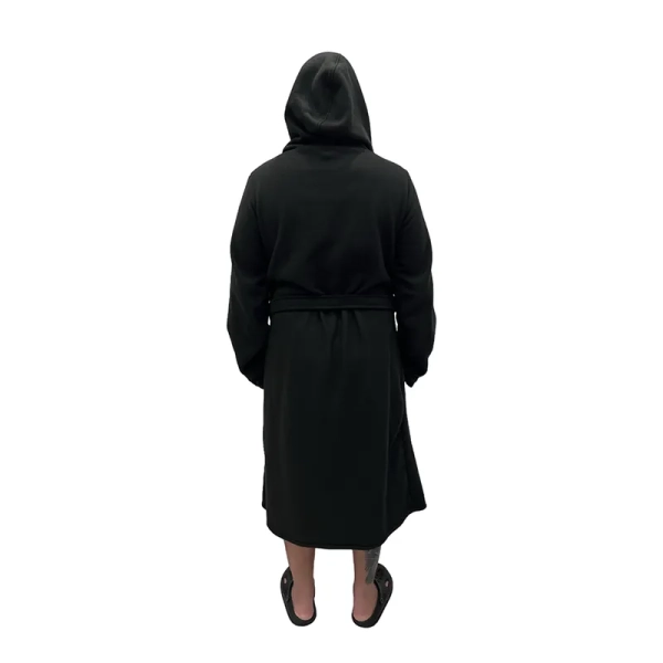 Халат с капюшоном Oversize Black Banya флис (размера 50-56) мужской. Фото № 3