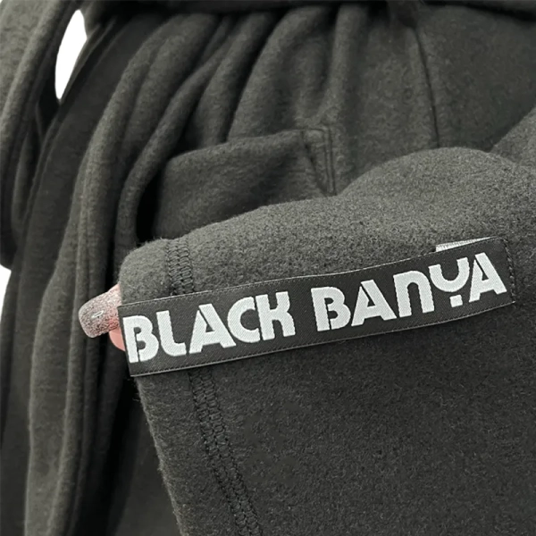 Халат с капюшоном Oversize Black Banya флис (размера 42-48) женский. Фото № 4