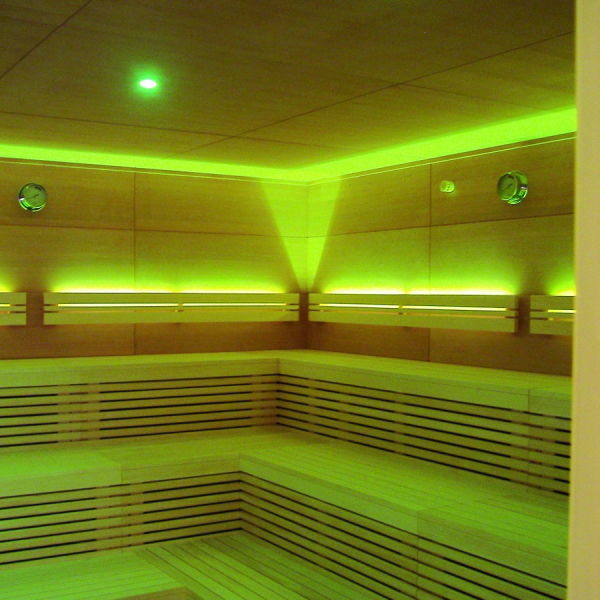 Набор точечных светильников для сауны Rondo Licht-2000, 2 шт RGB LED, 120C (мастер, пульт д/у). Фото № 3