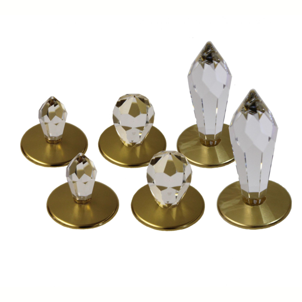 Набор хрустальных насадок CRYSTAL KIT 6, золото. Фото № 1