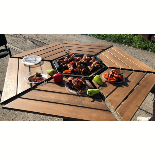 Стол-гриль Mgrill 6-ти местный Люкс. Фото № 3
