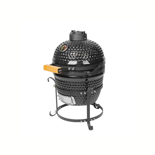 Керамическая гриль Kamado Tabletop 13 (диаметр 33 см) настольный черный. Фото № 2