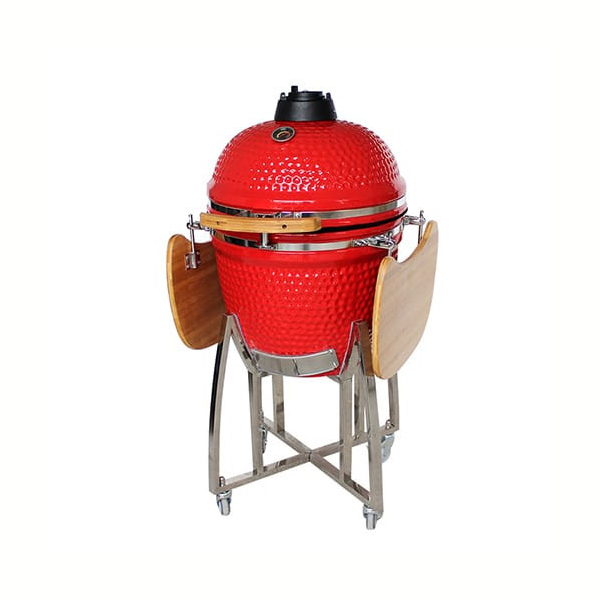 Керамическая гриль Kamado Classic 21 (диаметр 53 см) красный. Фото № 3