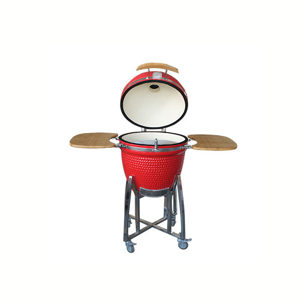 Керамическая гриль Kamado Classic 21 (диаметр 53 см) красный. Фото № 2