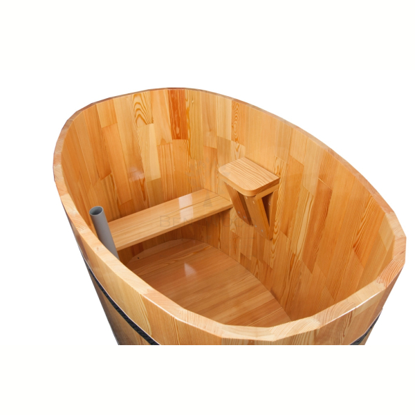 Внутренняя ступенька для купели Bentwood, лиственница морёная. Фото № 4