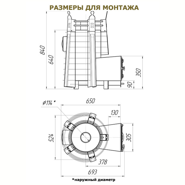 Банная печь Добросталь Императрица Фредерика Стоун панорамная. Фото № 2