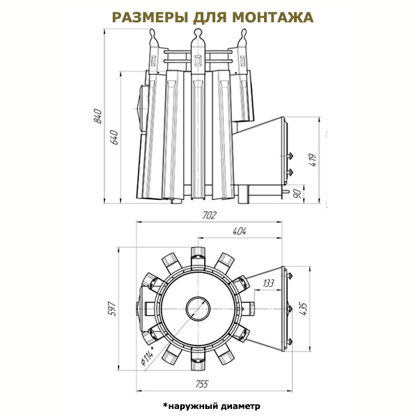 Банная печь Добросталь Императрица Фредерика панорамная, с конвективными пластинами. Фото № 4