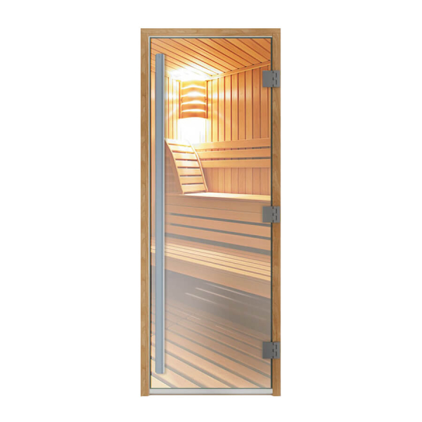 Дверь для бани и сауны DoorWood Престиж Прозрачная 200х70 (по коробке). Фото № 1