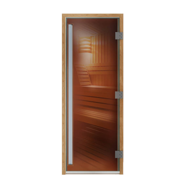 Дверь для бани и сауны DoorWood Престиж Бронза 180х60 (по коробке). Фото № 1