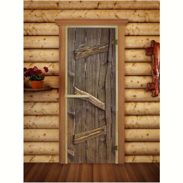 Дверь DoorWood с Фотопечатью Русская Баня-05. Фото № 1