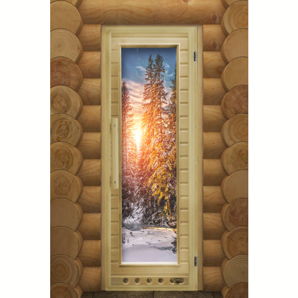 Дверь DoorWood Элит Люкс Зима с Фотопечатью 1850х730. Фото № 1