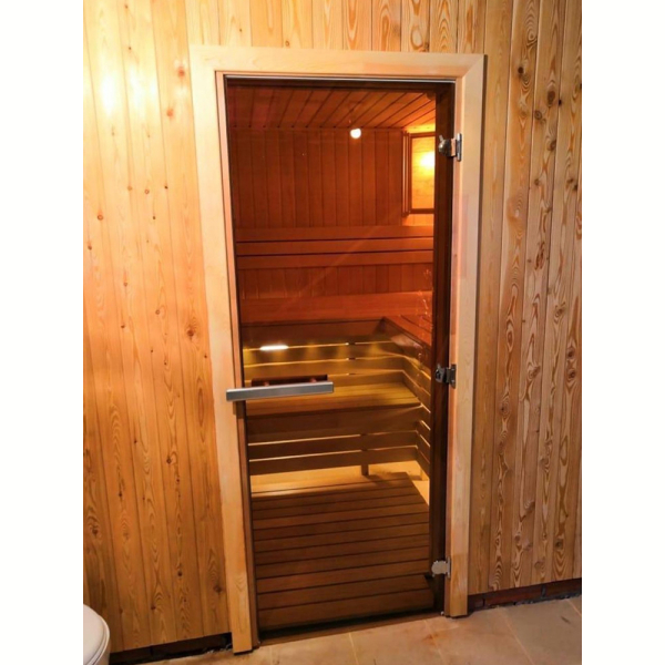 Дверь для саун DoorWood Бронза 200х60. Фото № 4